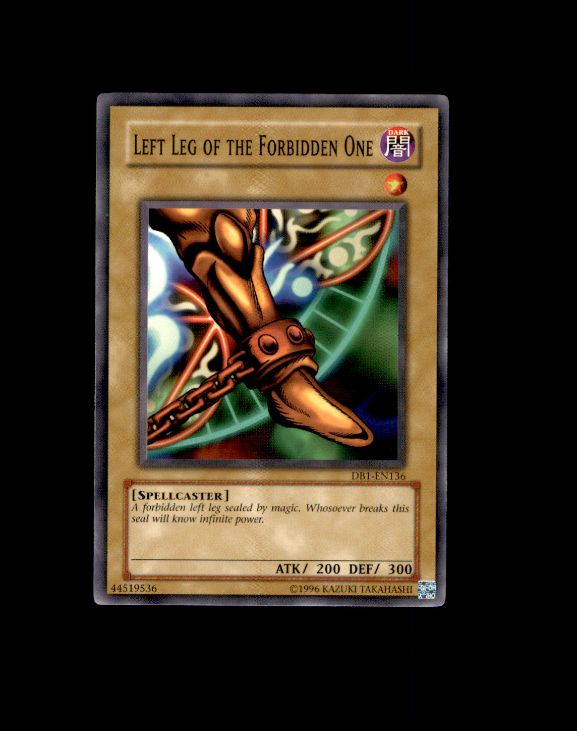 Left Leg of the Forbidden One DB1-EN136 Dark Beginning 1 Exodia YuGiOh NM