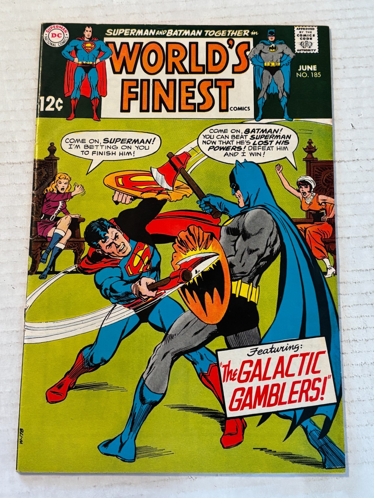 1969 DC World\'s Finest Comics #185 Comic Book /B798