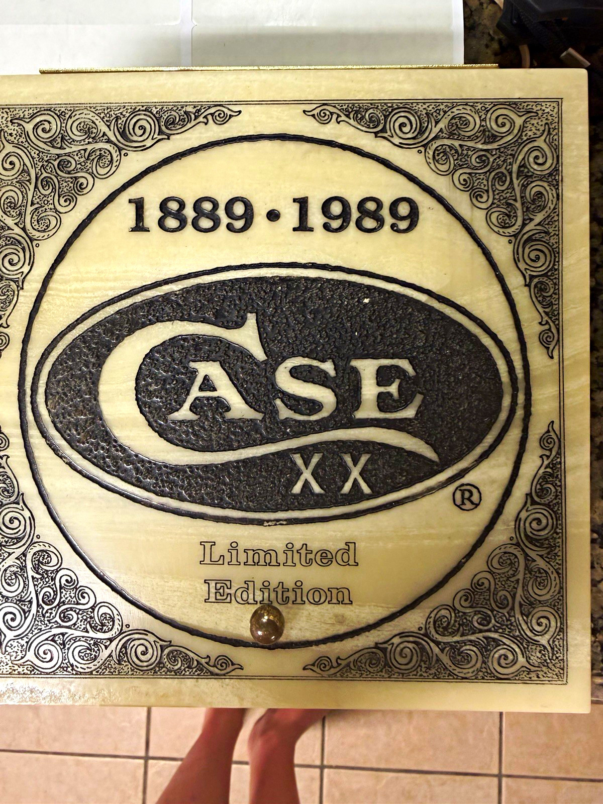 Case XX IV254SSD 100th Anniv Limited Edition Mastodon Ivory 2-Blade COA