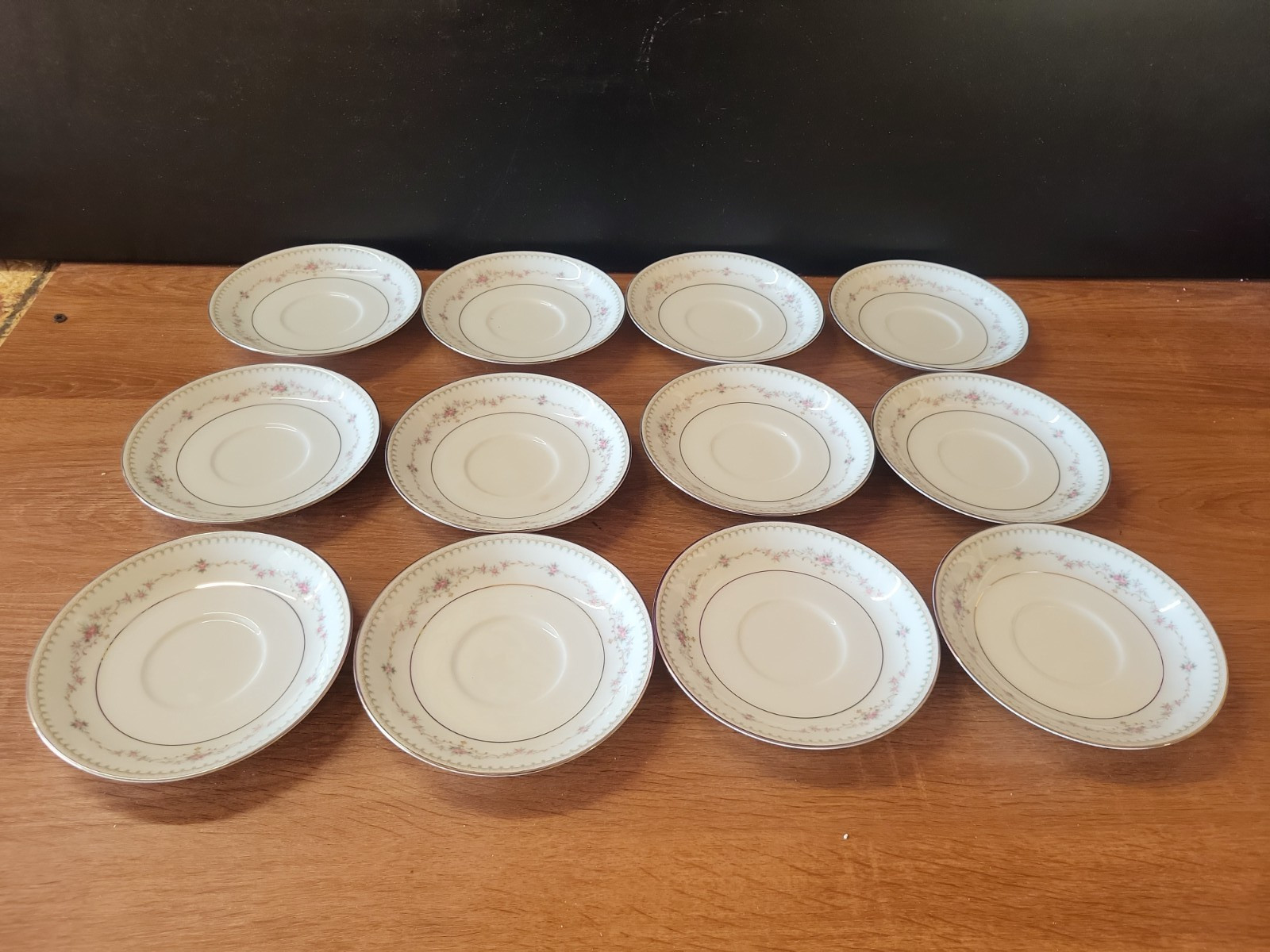 (12-SET)Vintage Noritake China 6102 Fairmont Saucer Plates (12-SET)Vintage Noritake China 6102 Fairmont Saucer Plates