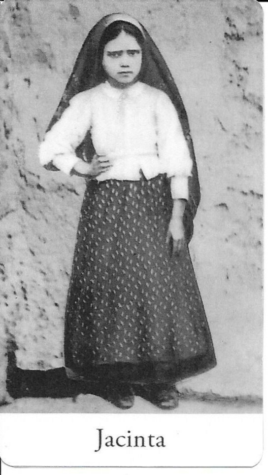 Holy Card of Saint Jacinta Marto a 1\