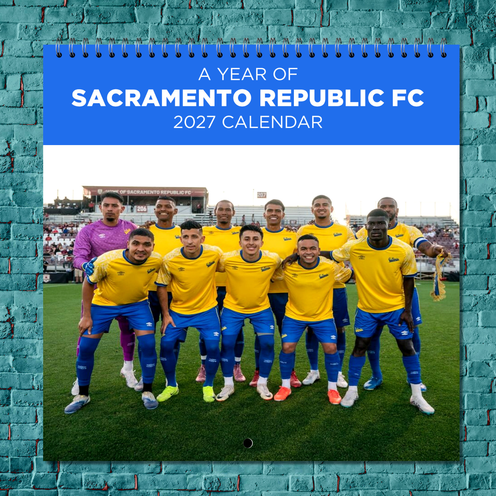 Sacramento Republic FC 2027 Wall Calendar 12 Month Celebrity Photo Fan