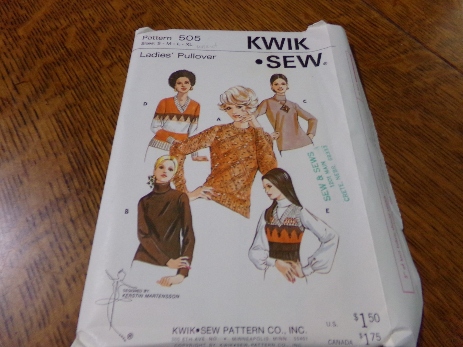 Kwik Sew Ladies Pullover/top, vest, pattern. size s,m,l,xl, uncut/unused Kwik Sew Ladies Pullover/top, vest, pattern. size s,m,l,xl, uncut/unused