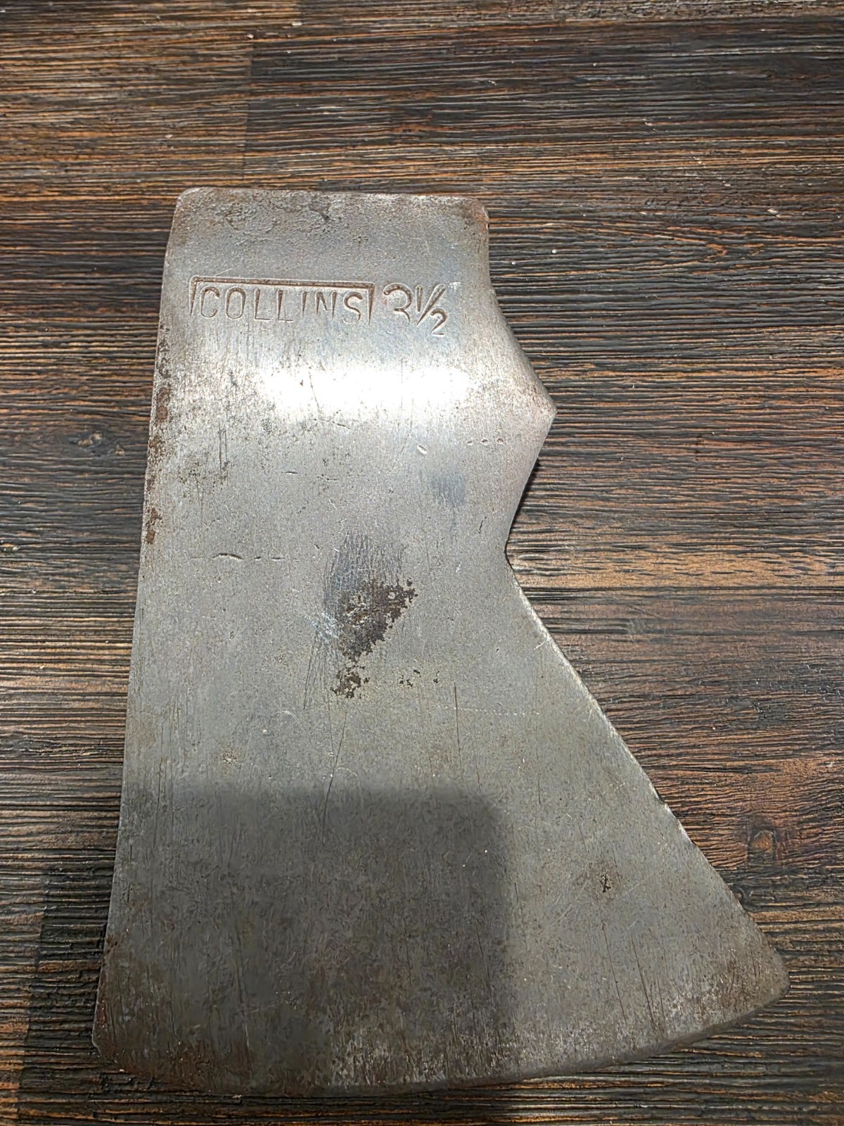 Vintage Collins 3 1/2-pound Single Bit Axe Head (Jersey Pattern)