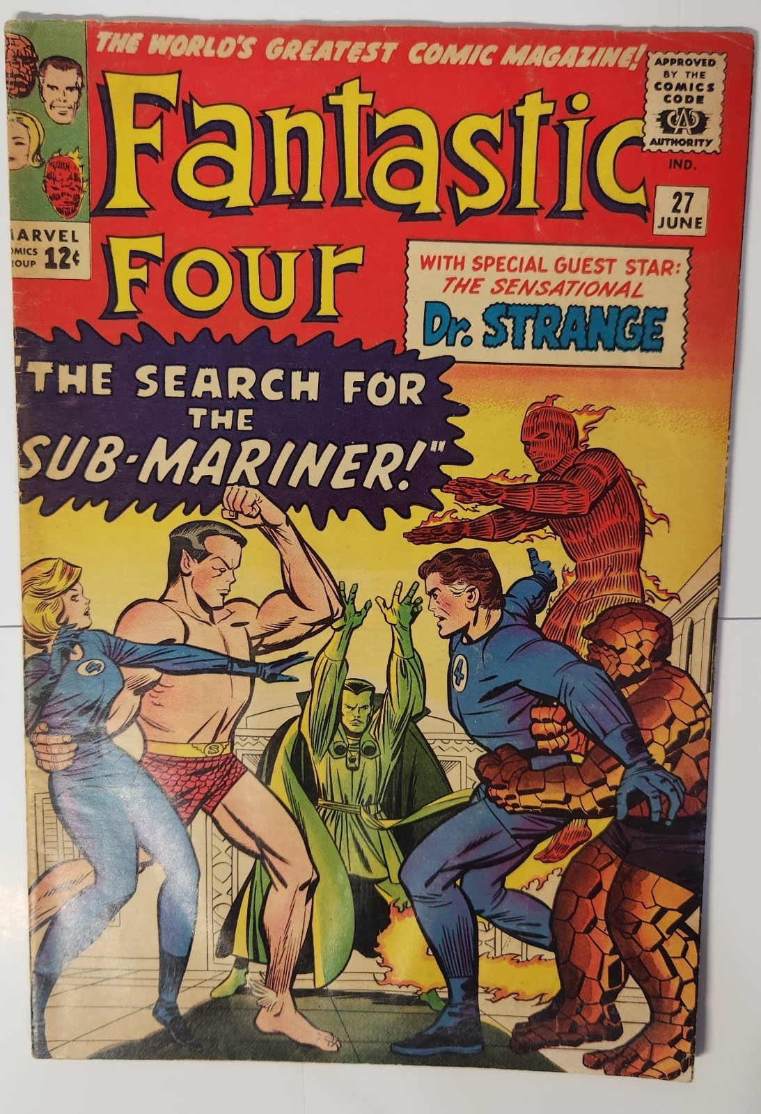 Fantastic Four 27 (1964) Namor Submariner Doctor Strange Jack Kirby Stan Lee