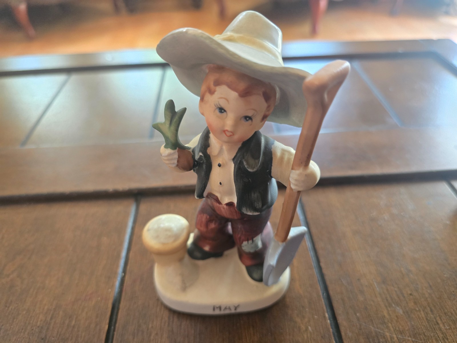 Vintage Lefton May Birthday Boy Figurine 2300 Japan