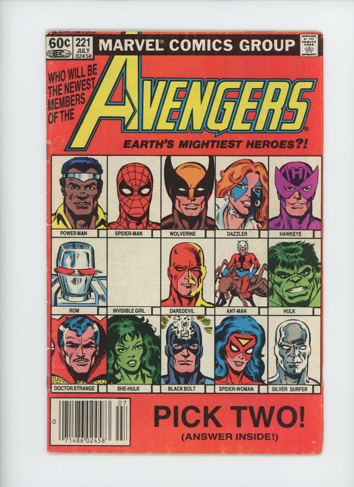 The Avengers #221 (Marvel Comics July 1982)