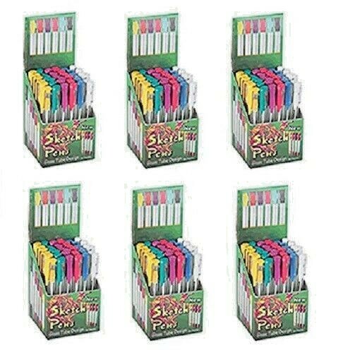 6 Box Sketch Pen 36 Each Glass Tube Ball Pen Black Ass. Color Total 216 Pieces 6 Box Sketch Pen 36 Each Glass Tube Ball Pen Black Ass. Color Total 216 Pieces