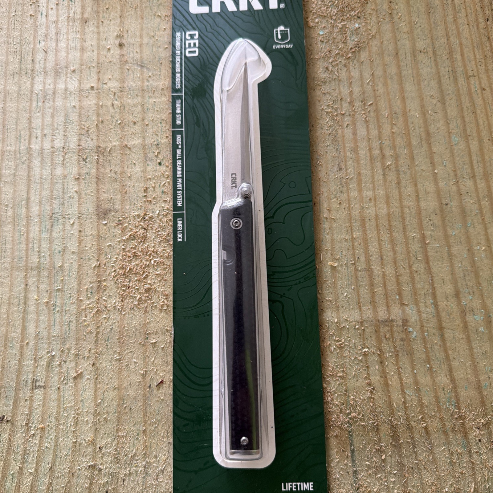 CRKT CEO Folding Pocket Knife 7096 Richard Rogers Thumb Stud Liner Lock New 