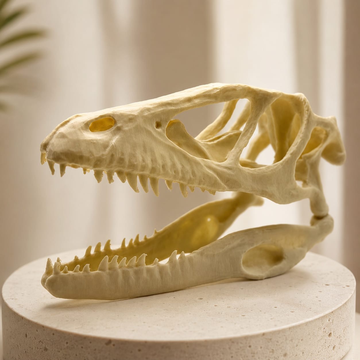 Velociraptor Skull Replica Dinosaur Skull 3D Printed Display Model Decor Velociraptor Skull Replica Dinosaur Skull 3D Printed Display Model Decor