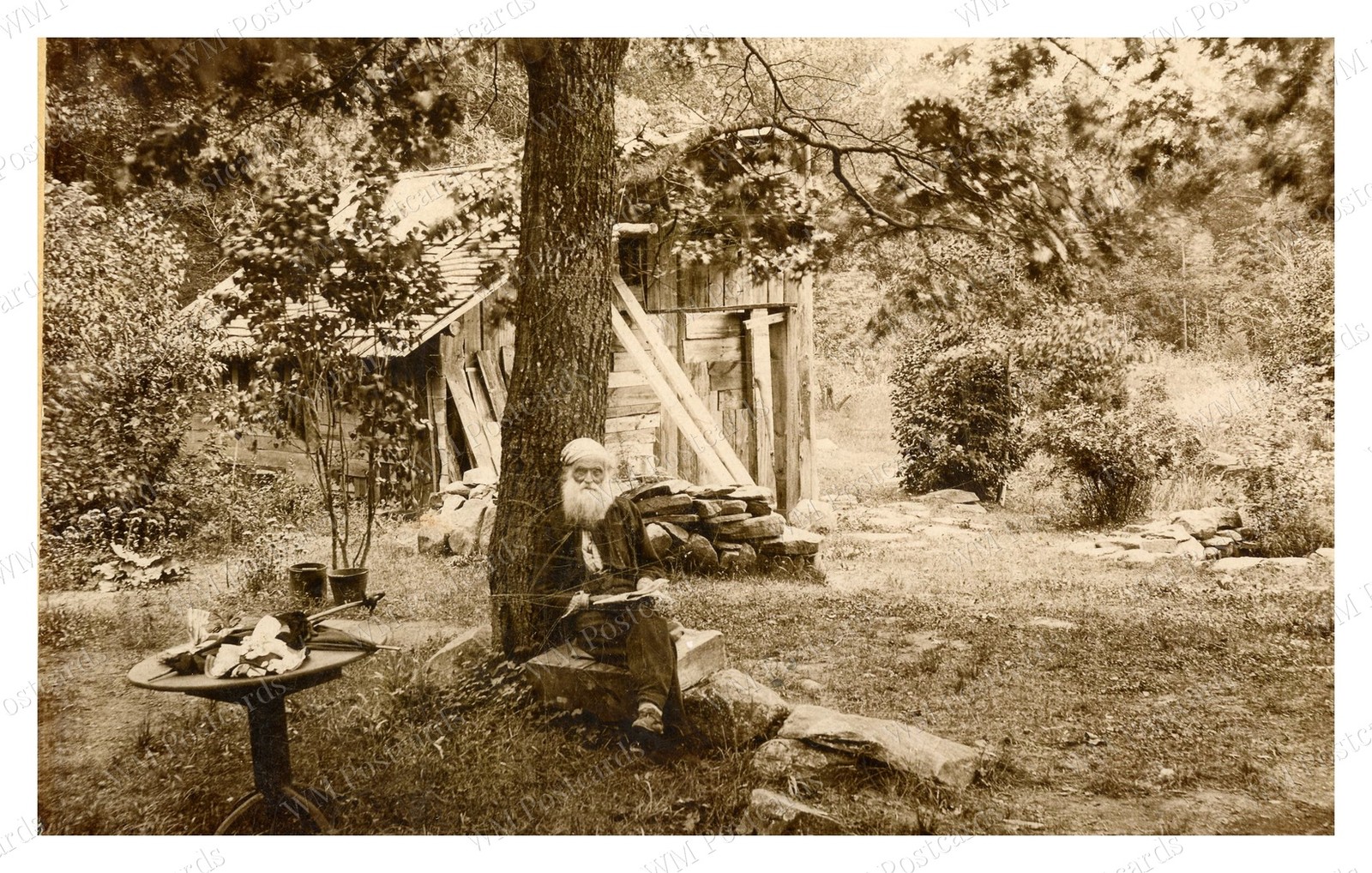 Erving Massachusetts 1870 John Smith Hermit Shack Standard Postcard