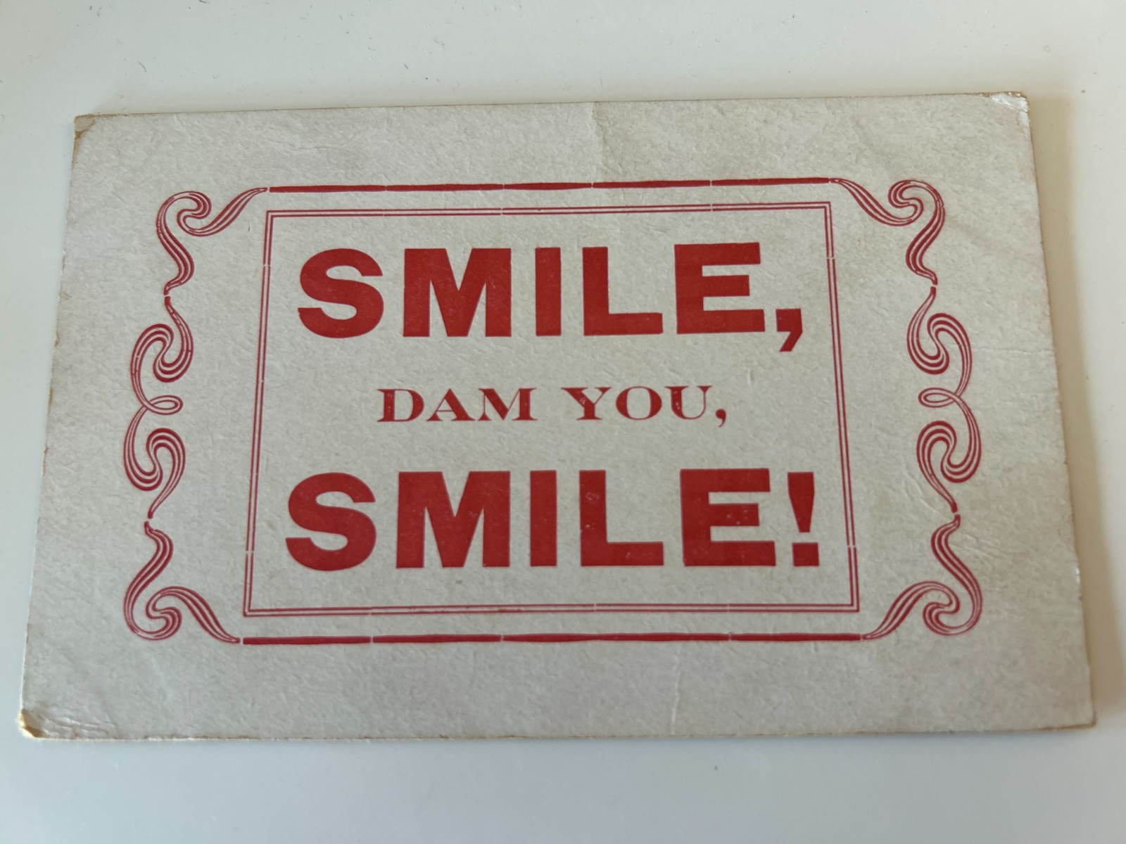 SMILE Dam You SMILE Comic Postcard