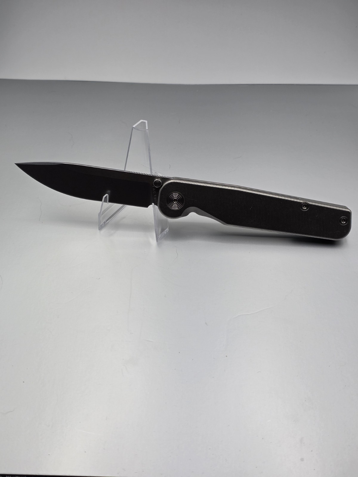 Tactile Knife Co. Rockwall Thumbstud Drop Point Titanium Linerlock Magnacut