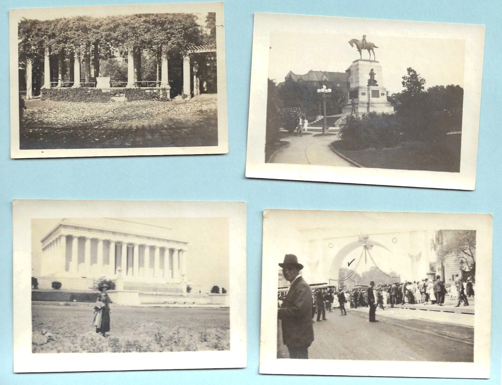 4 1919 Photos Washington, DC Pershing Parade Lincoln Mem, Sherman Mon, Arlington