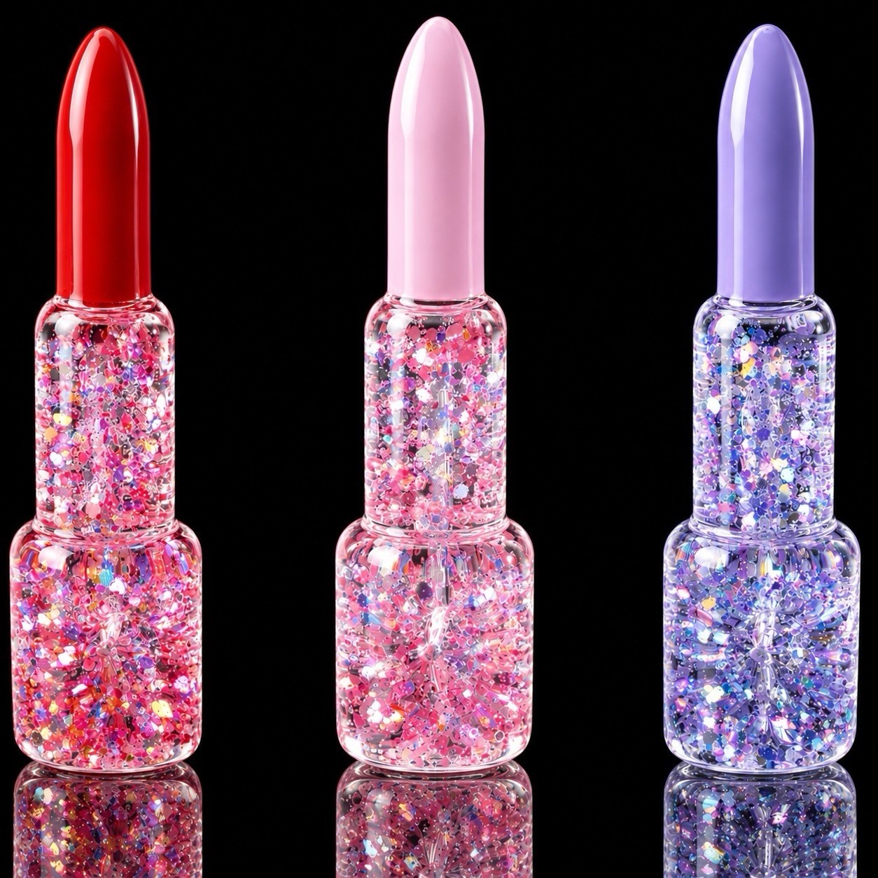 5” Lipstick Shape GLOW IN DARK GLYCERIN HAND PIPE