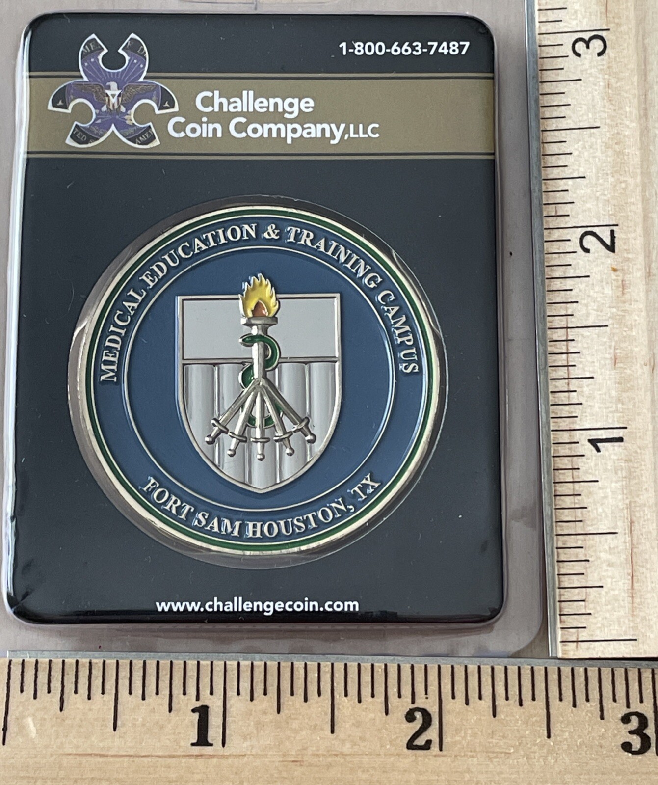 Coin US Army Fort Sam Houston Medical Training Campus Texas. New Unique