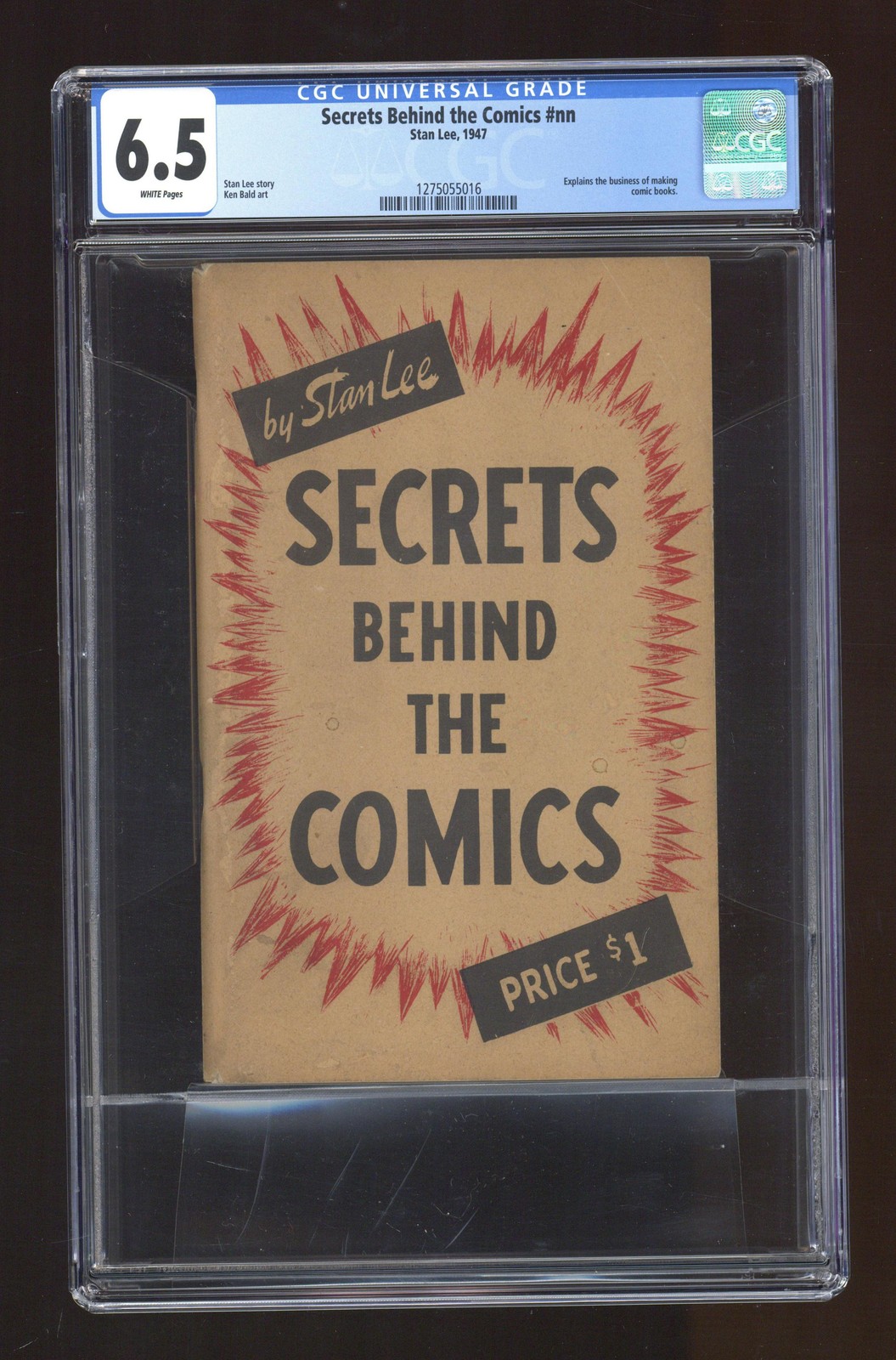 Secrets Behind the Comics by Stan Lee 1947 CGC 6.5 1275055016