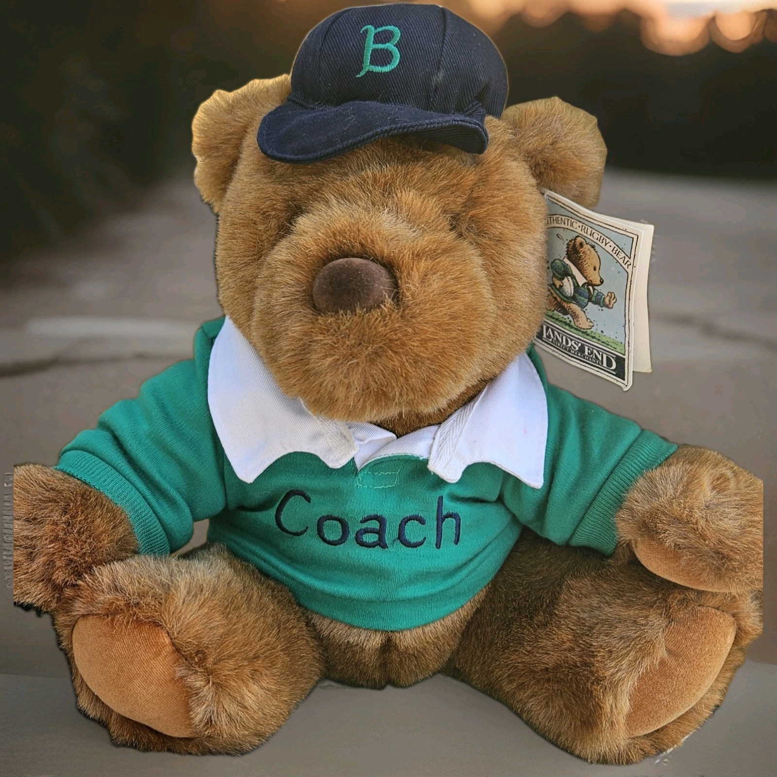 Vintage 1991 Lands End Gund Plush Teddy Bear \