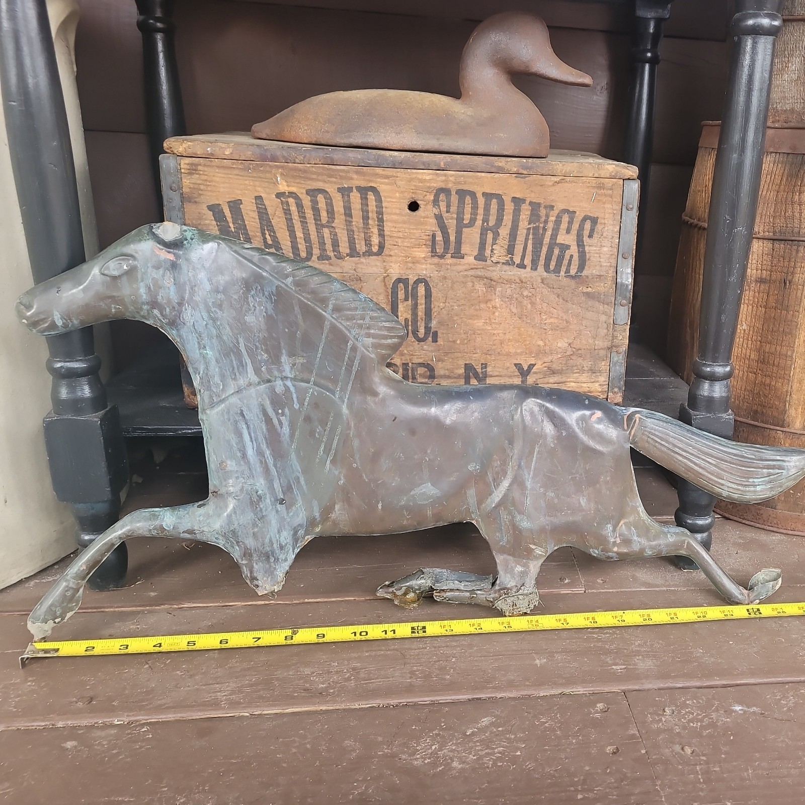 Copper Horse 27” Antique 