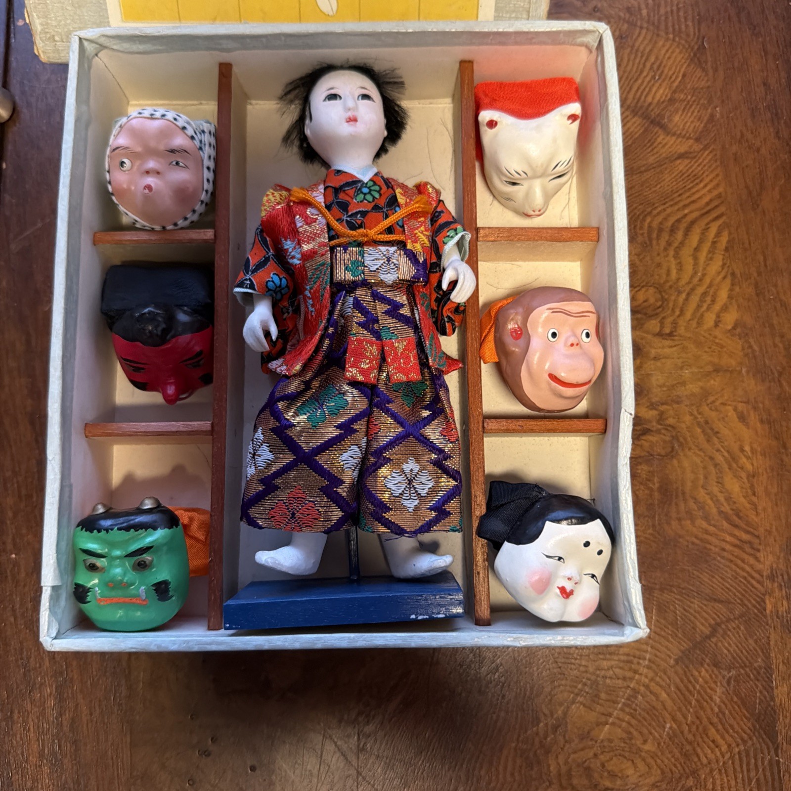 ANTIQUE JAPANESE MASK DANCE DOLL