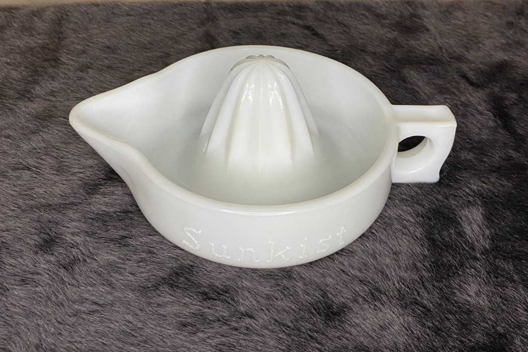 Vintage Sunkist Milk Glass Juicer/Reamer