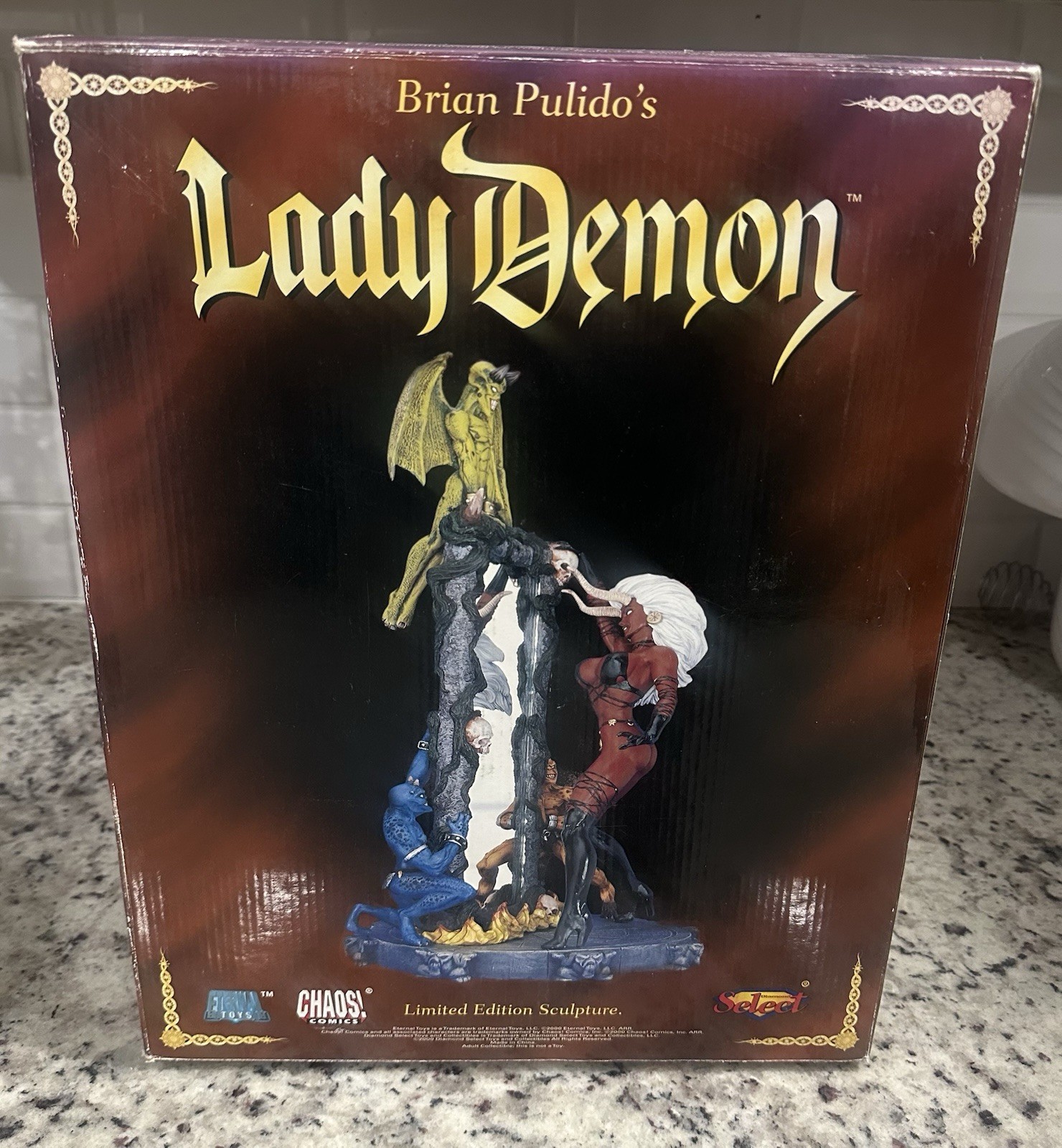 2000 Chaos Diamond Select Brian Pulido LADY DEMON Ltd Edition Sculpture in BOX