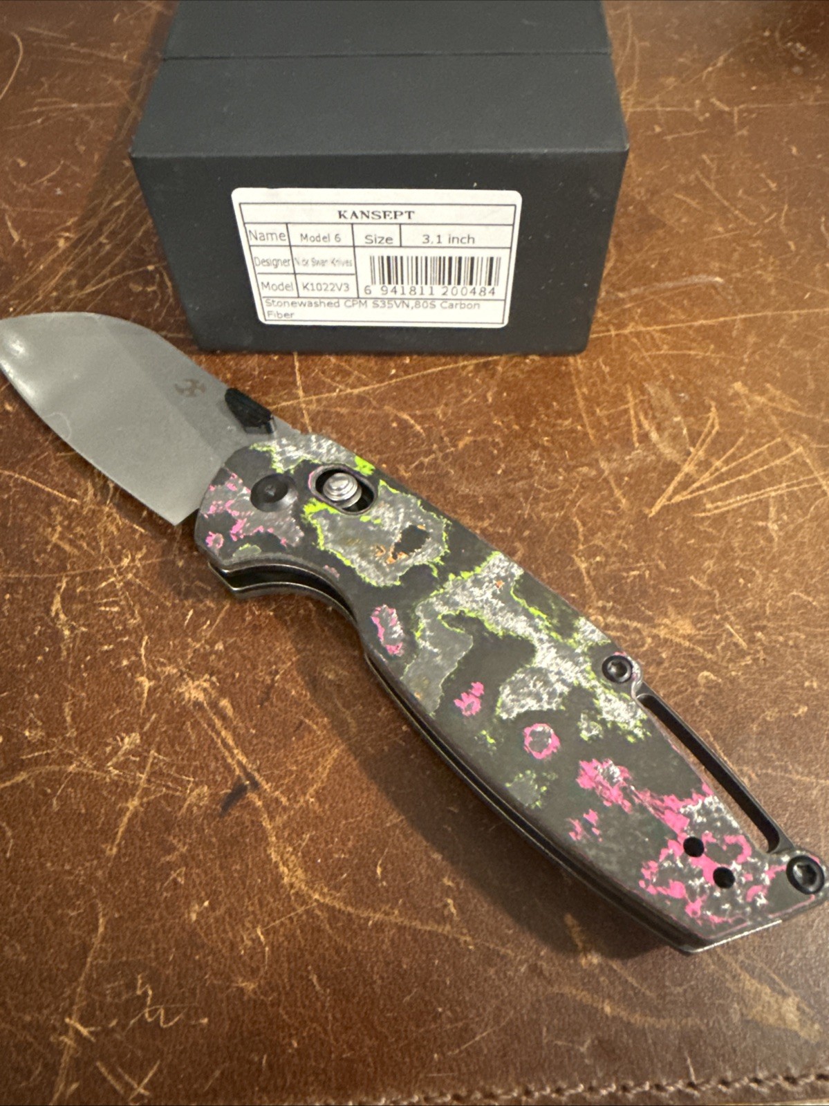 KANSEPT MODEL 6 CROSSBAR LOCK KNIFE 80S CARBON FIBER -K1022V3 KANSEPT MODEL 6 CROSSBAR LOCK KNIFE 80S CARBON FIBER -K1022V3