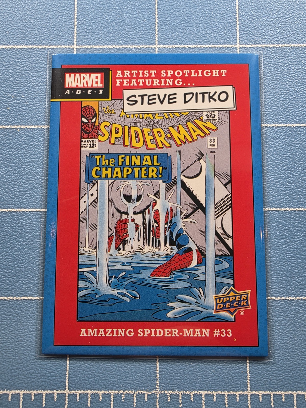 2020 Upper Deck Marvel Ages - Amazing Spider-Man #33 ASF-7 - Artist Steve Ditko