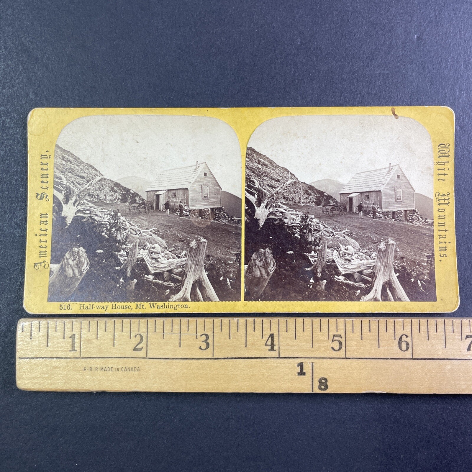 Mt Washington Half-way House Stereoview American Scenery 1870s White Mountains