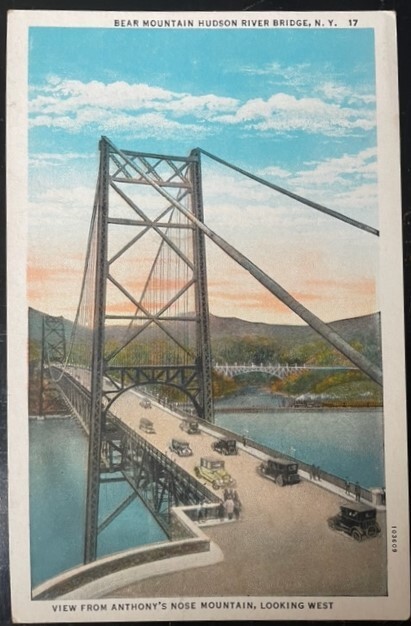 Vintage Postcard 1915-1930 Bear Mountain- Hudson River Bridge, New York (NY)