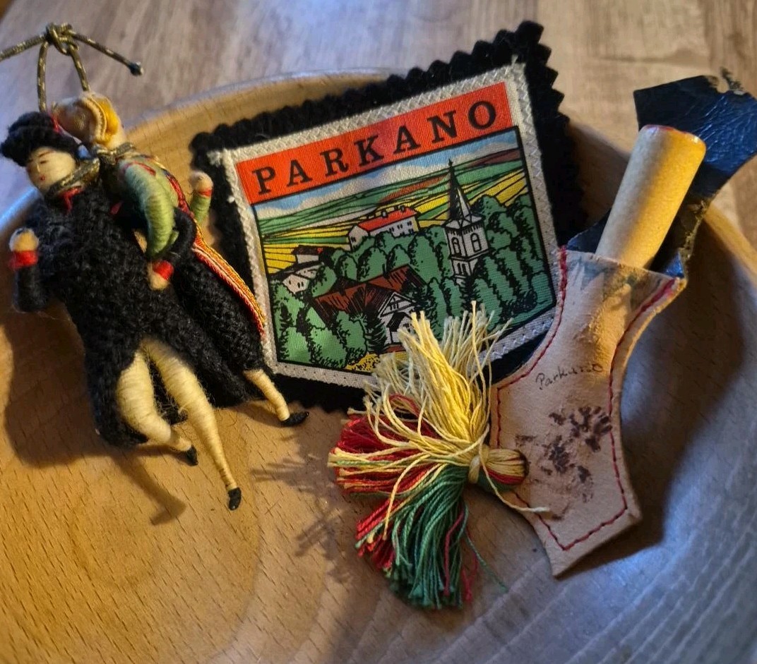 Parkano Finland Mini Puukko Knife Folk Dolls Patch Finnish Vintage Lot
