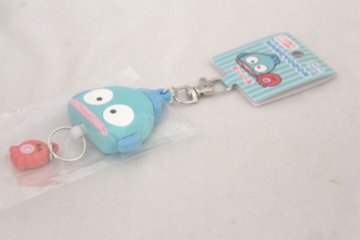 Sanrio　Hangyodon Rubber Reel KeyChain Character with Sayuri newest