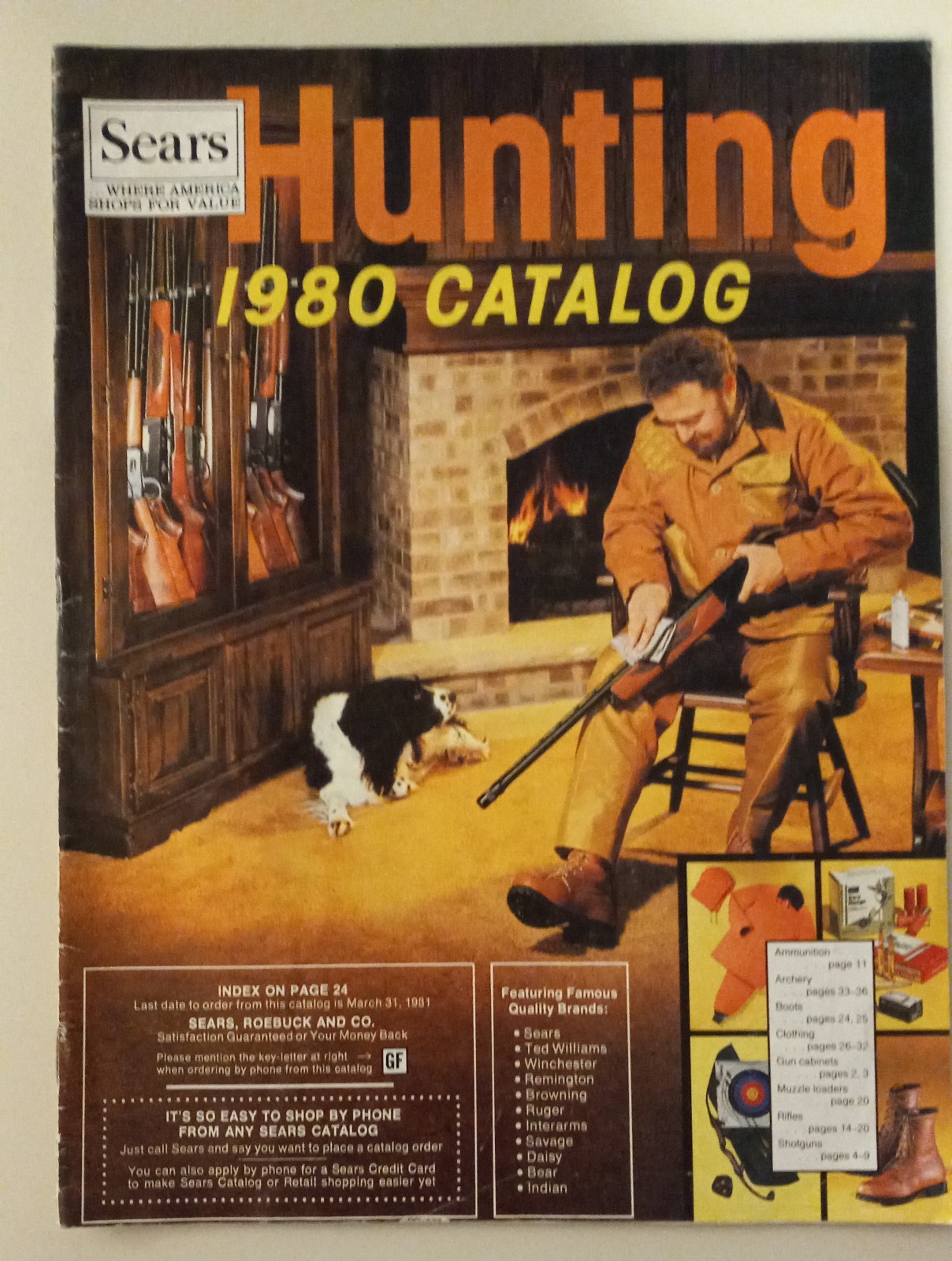 1980 VINTAGE 1980\'s SEARS HUNTING 35 PG CATALOG - Complete.  Good Condition