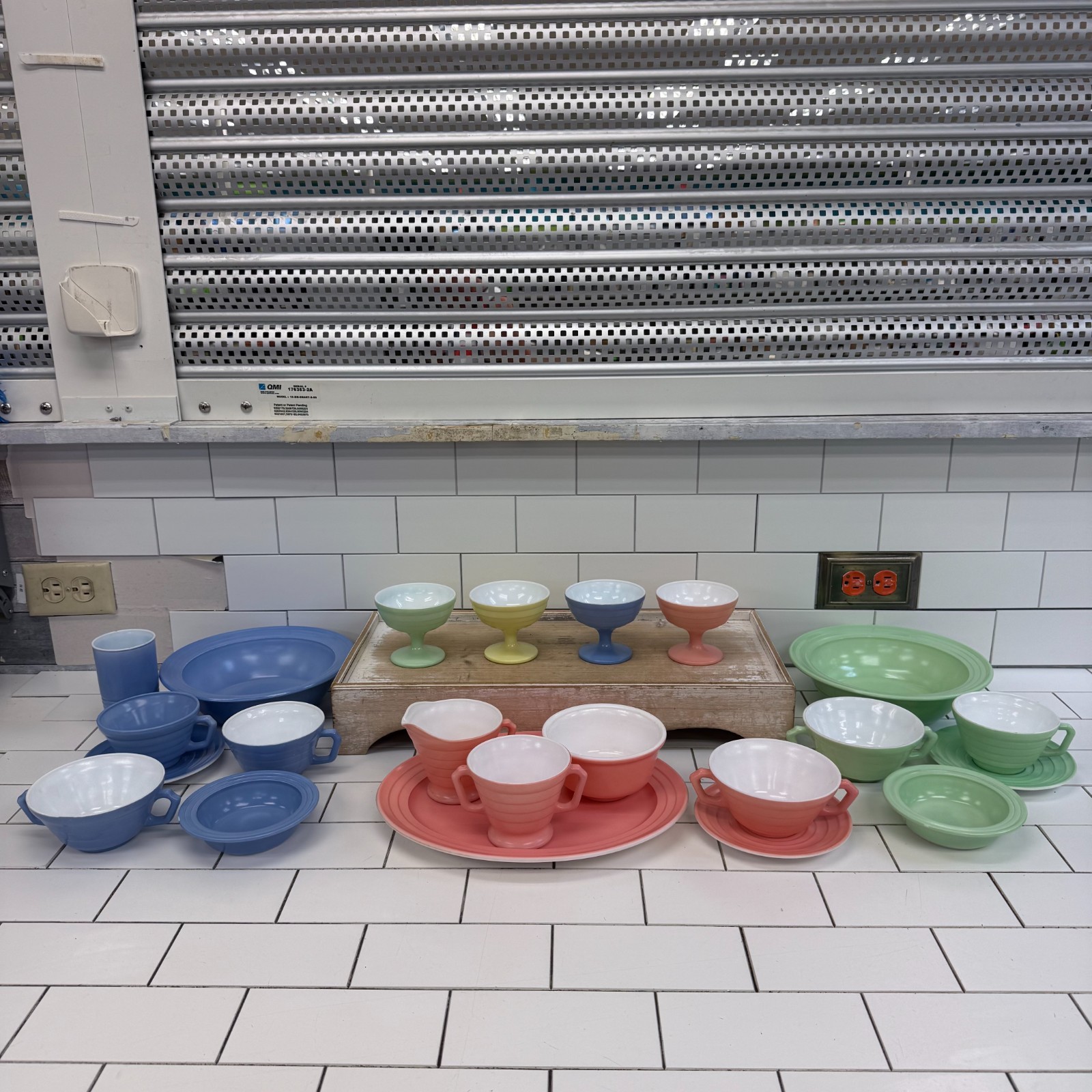 Hazel Atlas Moderntone Pastel Platonite Dish Lot 22 Pieces Vintage 1950s