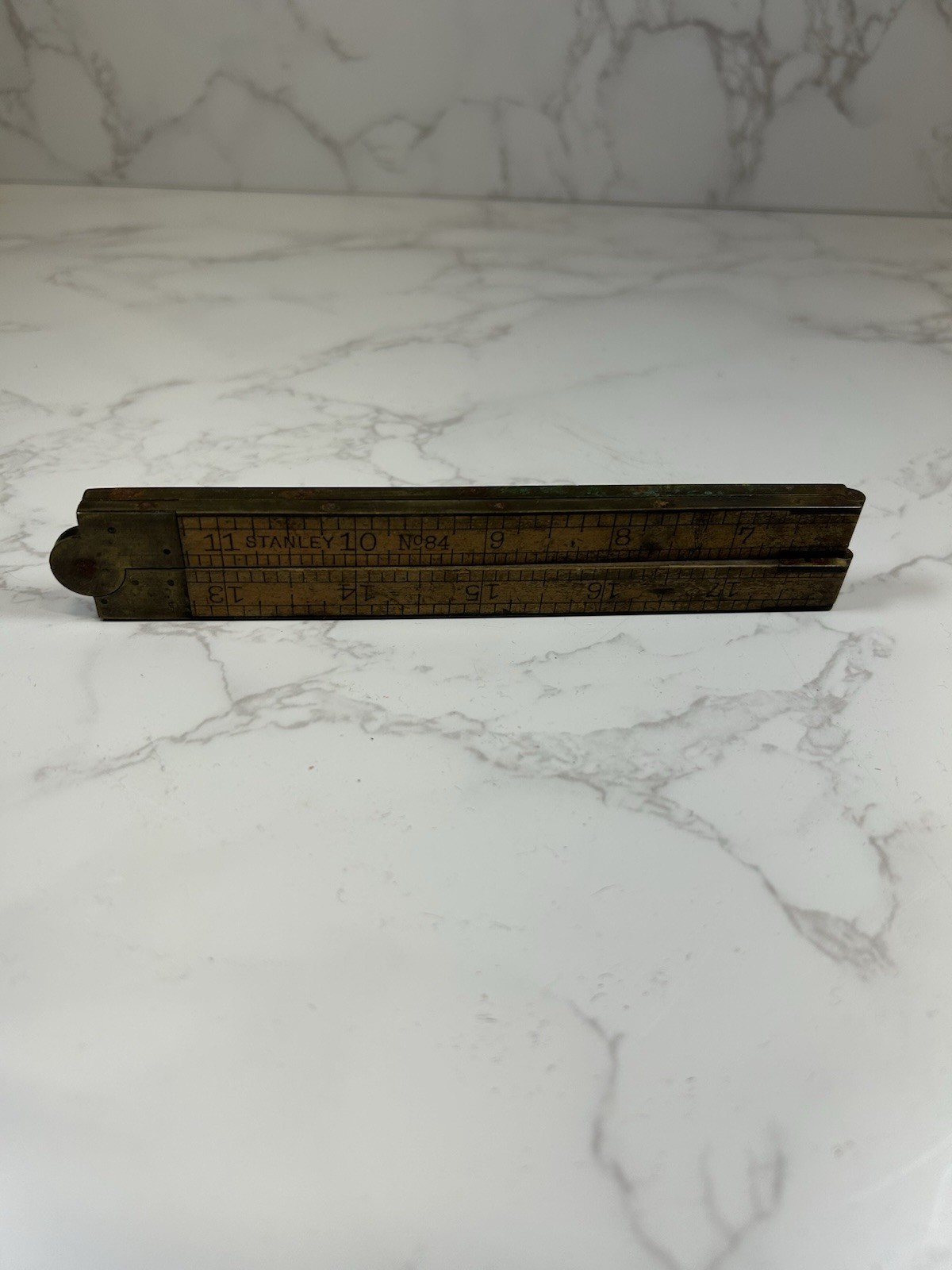 Vintage Stanley No 84 Folding Rule Ruler Pre 1920