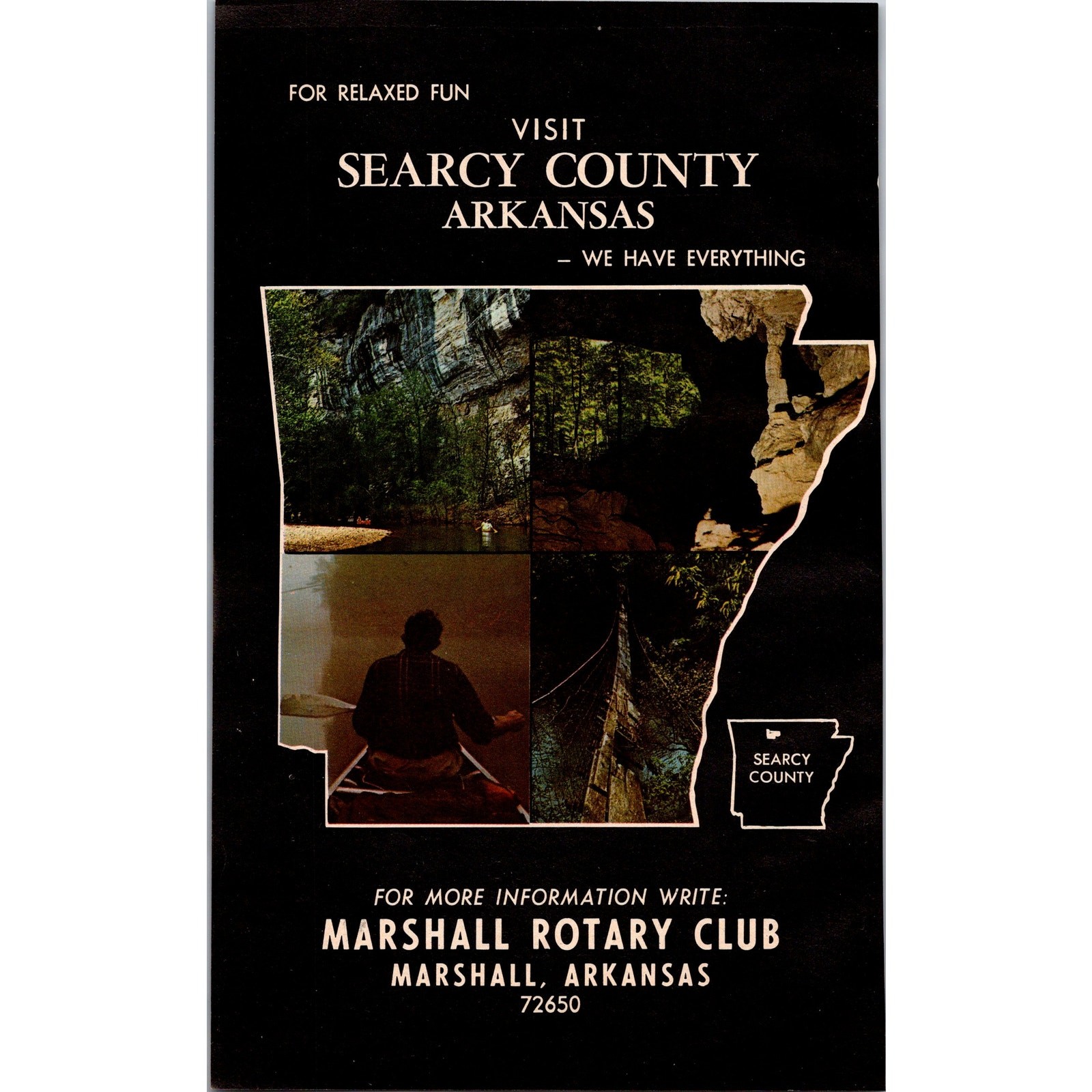 Marshall Rotary Club Searcy County AR 1972 Arkansas Ad SAH4-3