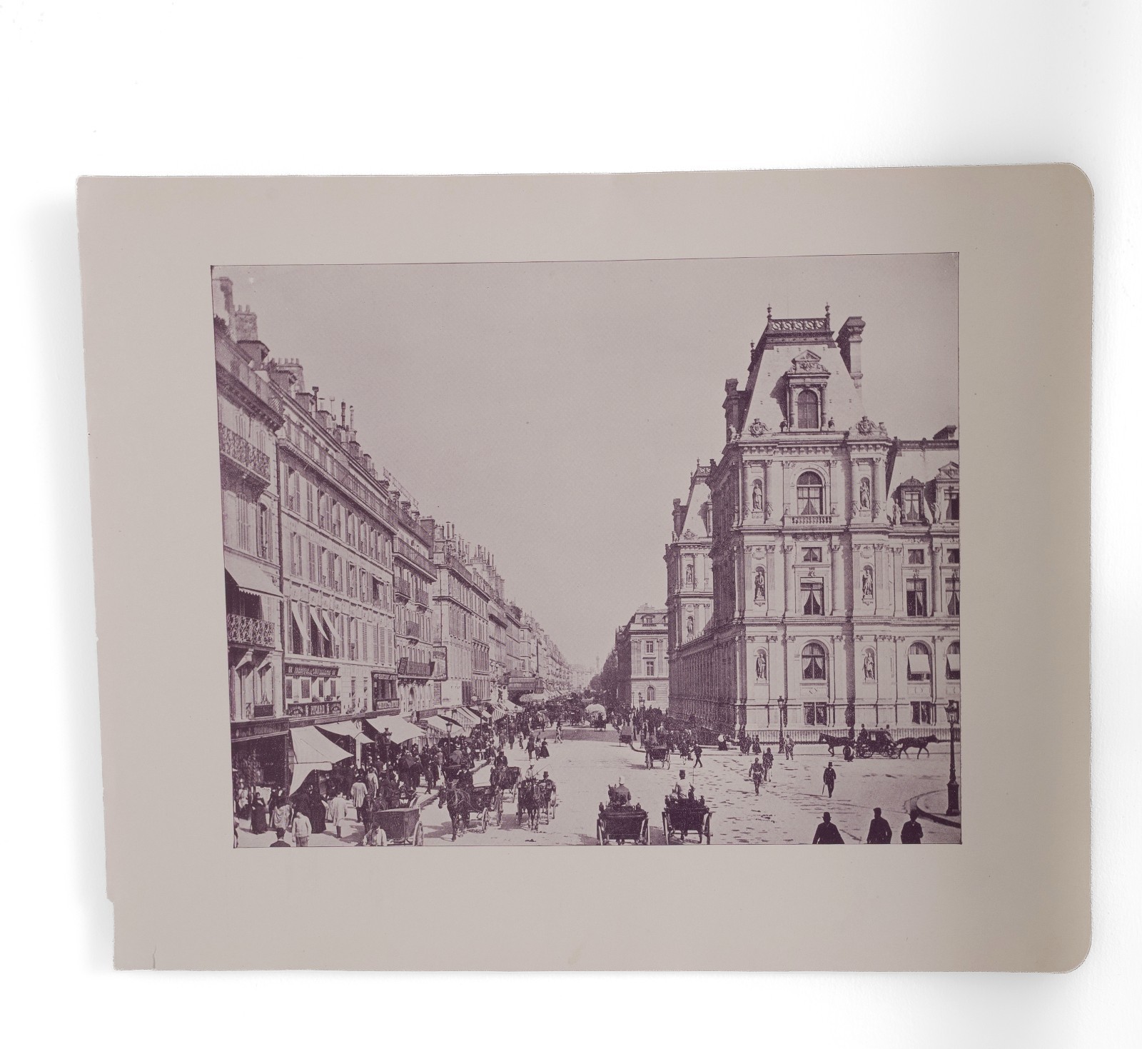 Victorian Antique Rue de Rivoli Paris France Photo Print Book Page 11\