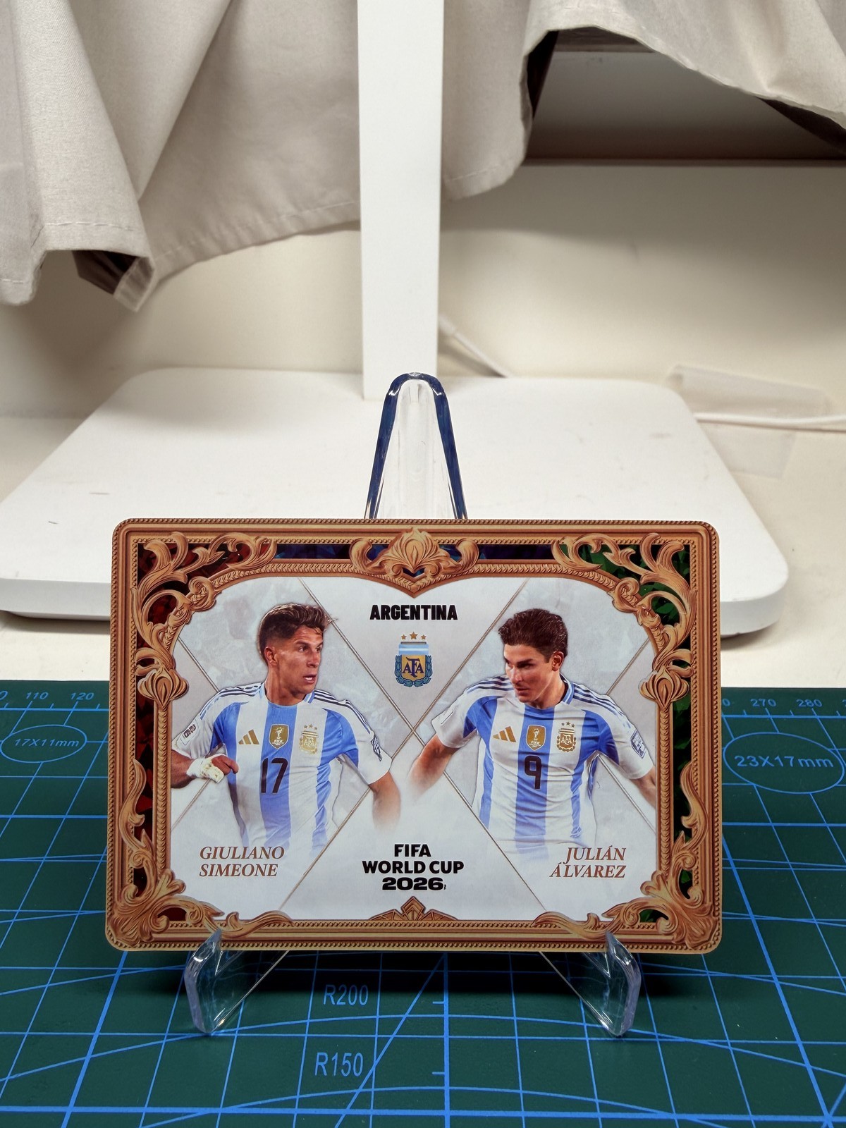 Panini Kayou 2026 Football Soccer Alvarez Simeone Argentina Dual Gold Card #740