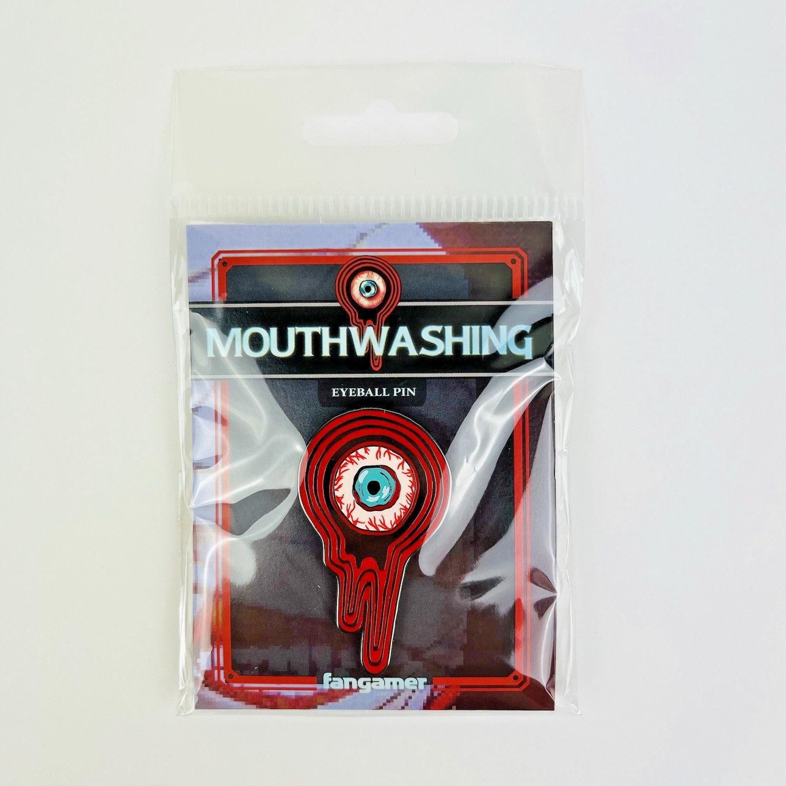 Mouthwashing Game Eyeball Enamel Pin Captain Curly NEW