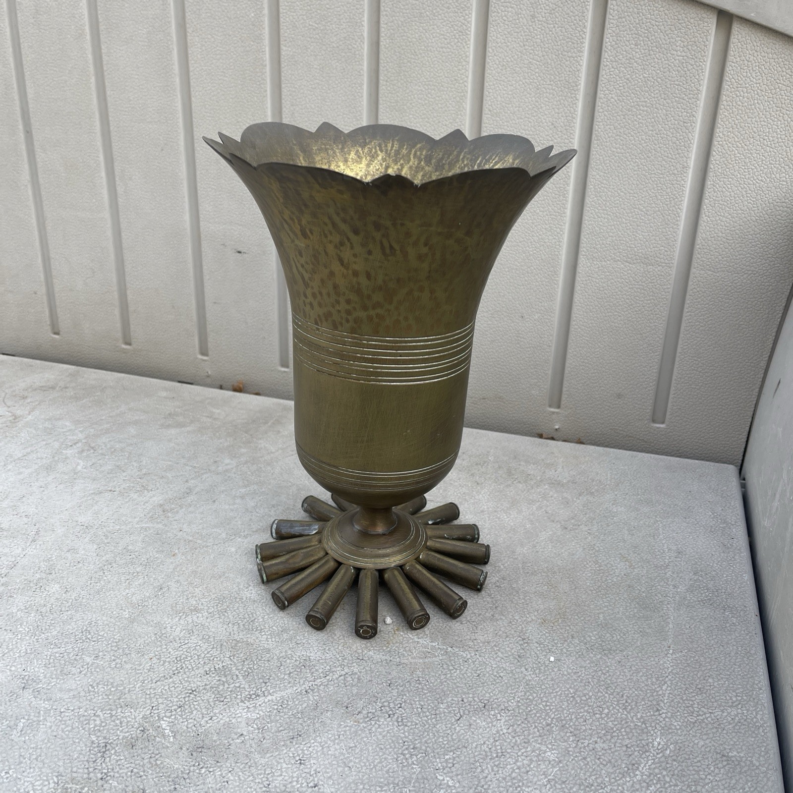 Antique Trench Art Empty Shell Nice Job