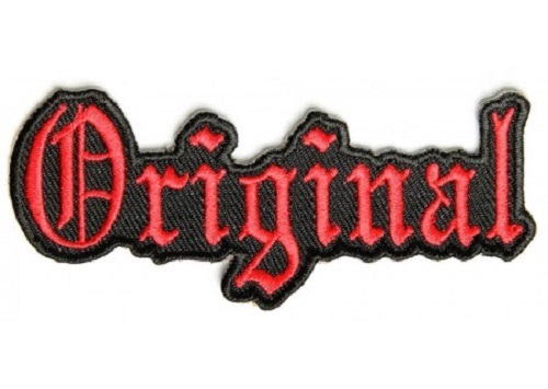 ORIGINAL RED EMBROIDERED IRON ON PATCH **FREE SHIPPING**