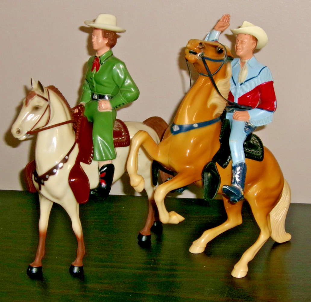 Vintage Hartland ROY ROGERS/TRIGGER (Rearing) & DALE EVANS/BUTTERMILK Figures Vintage Hartland ROY ROGERS/TRIGGER (Rearing) & DALE EVANS/BUTTERMILK Figures