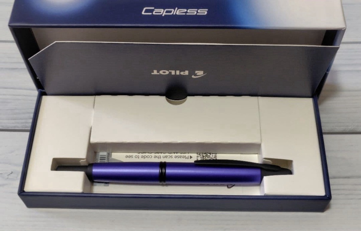 PILOT capless vanishing point fountain pen matte purple limited edition F Nib