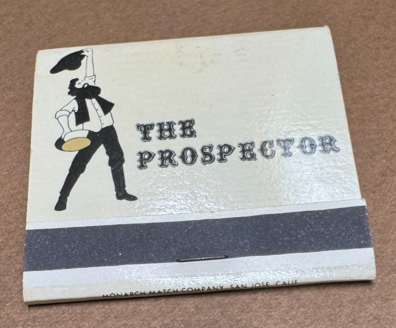 Vintage Matchbook: The Prospector Resort Hotel, Sun Valley, Idaho, Unstruck ++++
