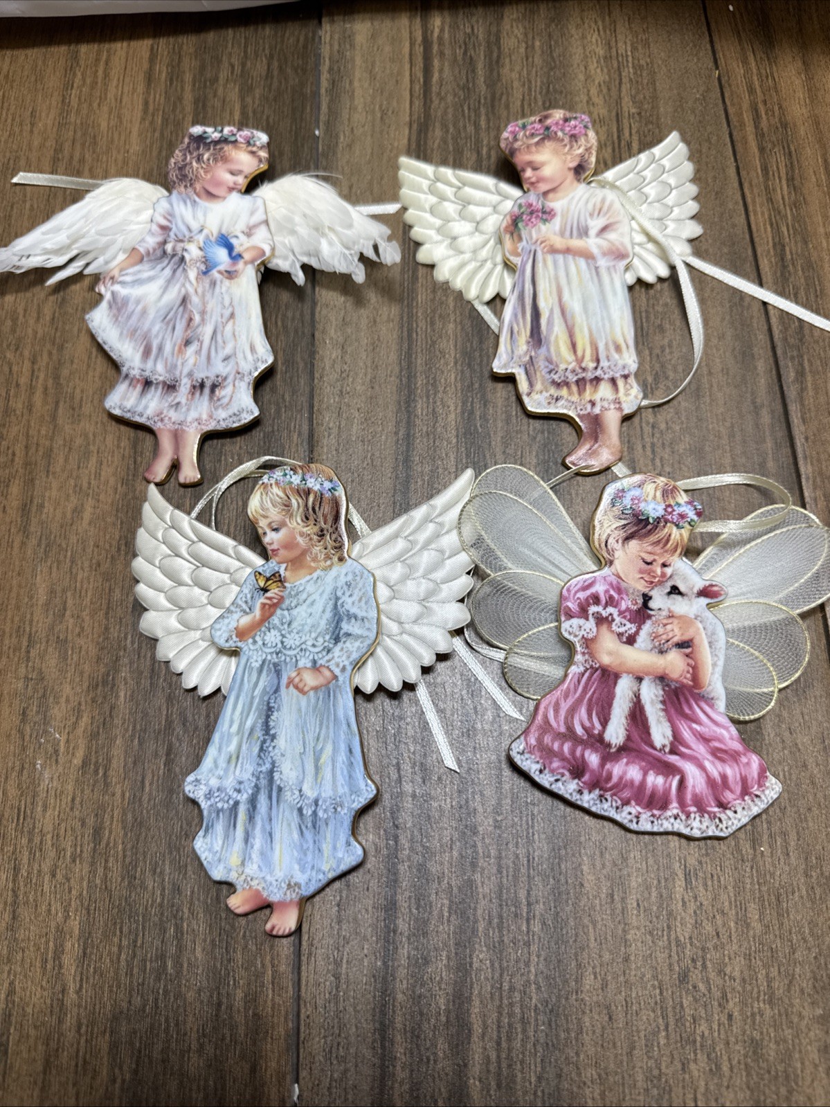 4 Angel Ornaments By Bradford Exchange Heaven’s Little Angel