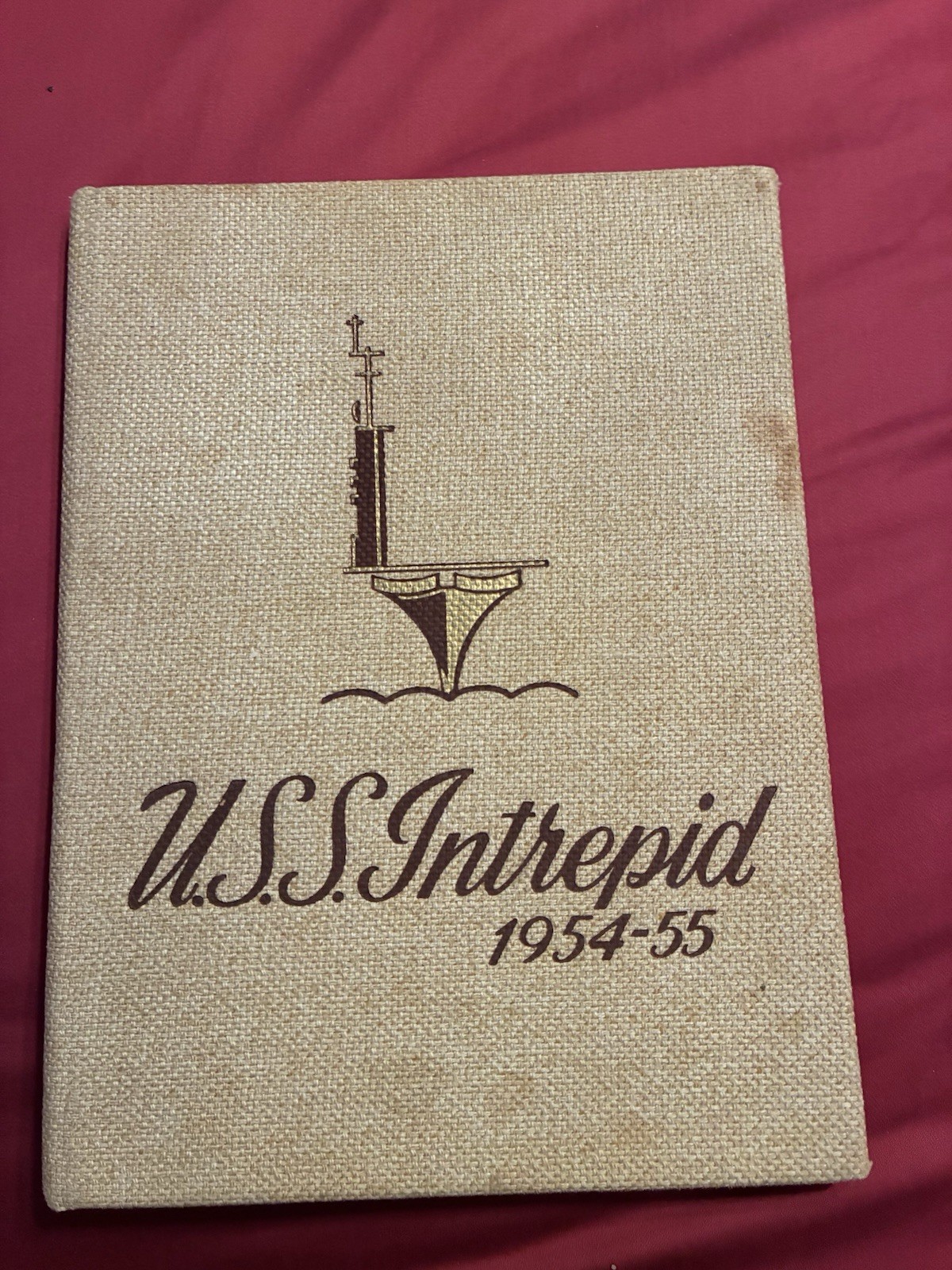 USS Intrepid Cruise Book History Yearbook 1954-1955 USN Navy
