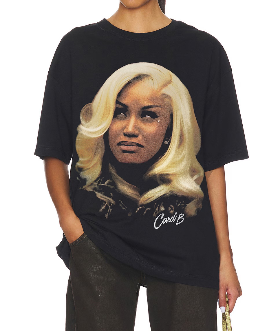 Hot Shaping Cardi B Blonde Short Sleeve Black Size S-234XL Men shirt