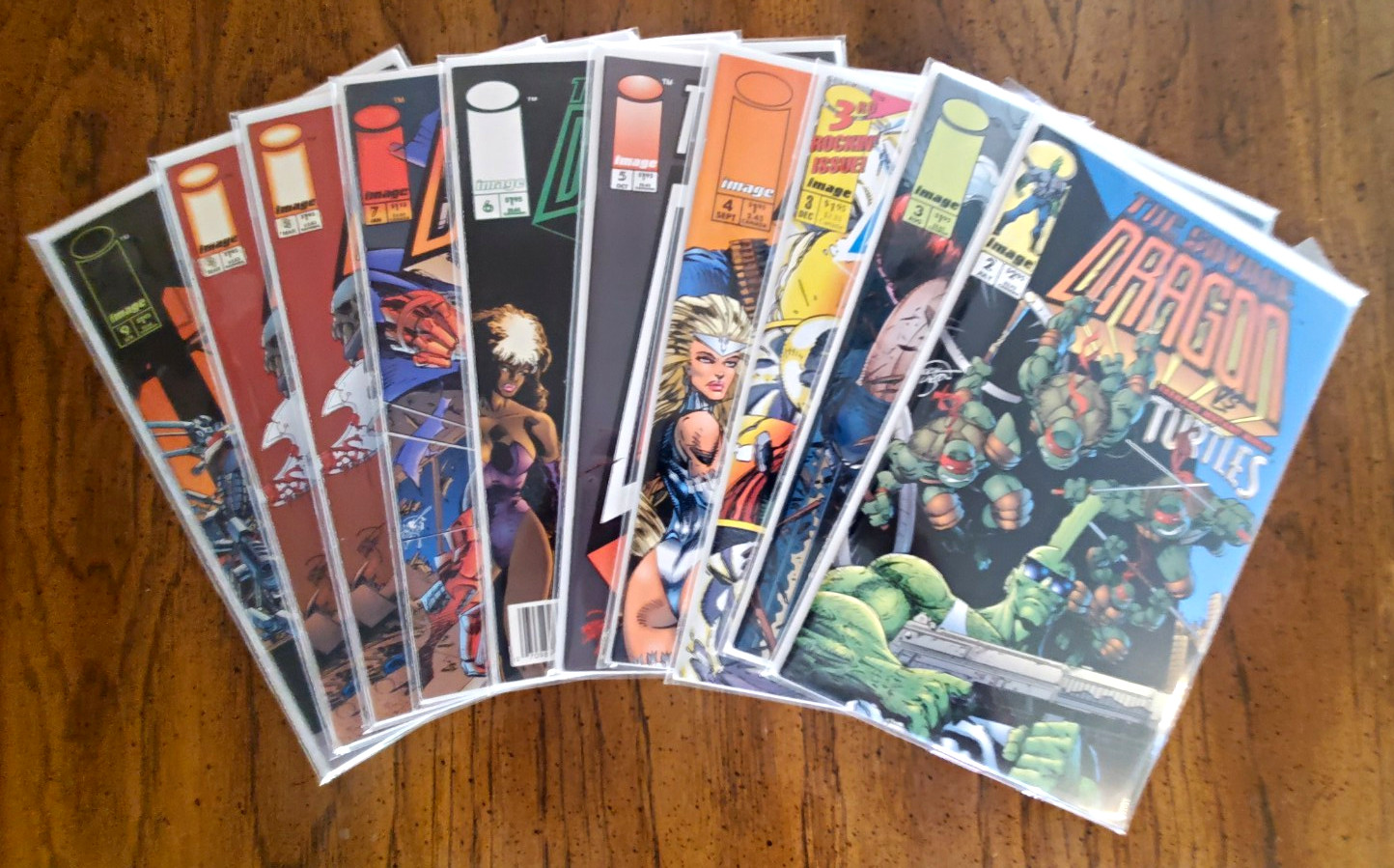 Image Comics The Savage Dragon Comic Book Lot 10 Issues w/ TMNT
