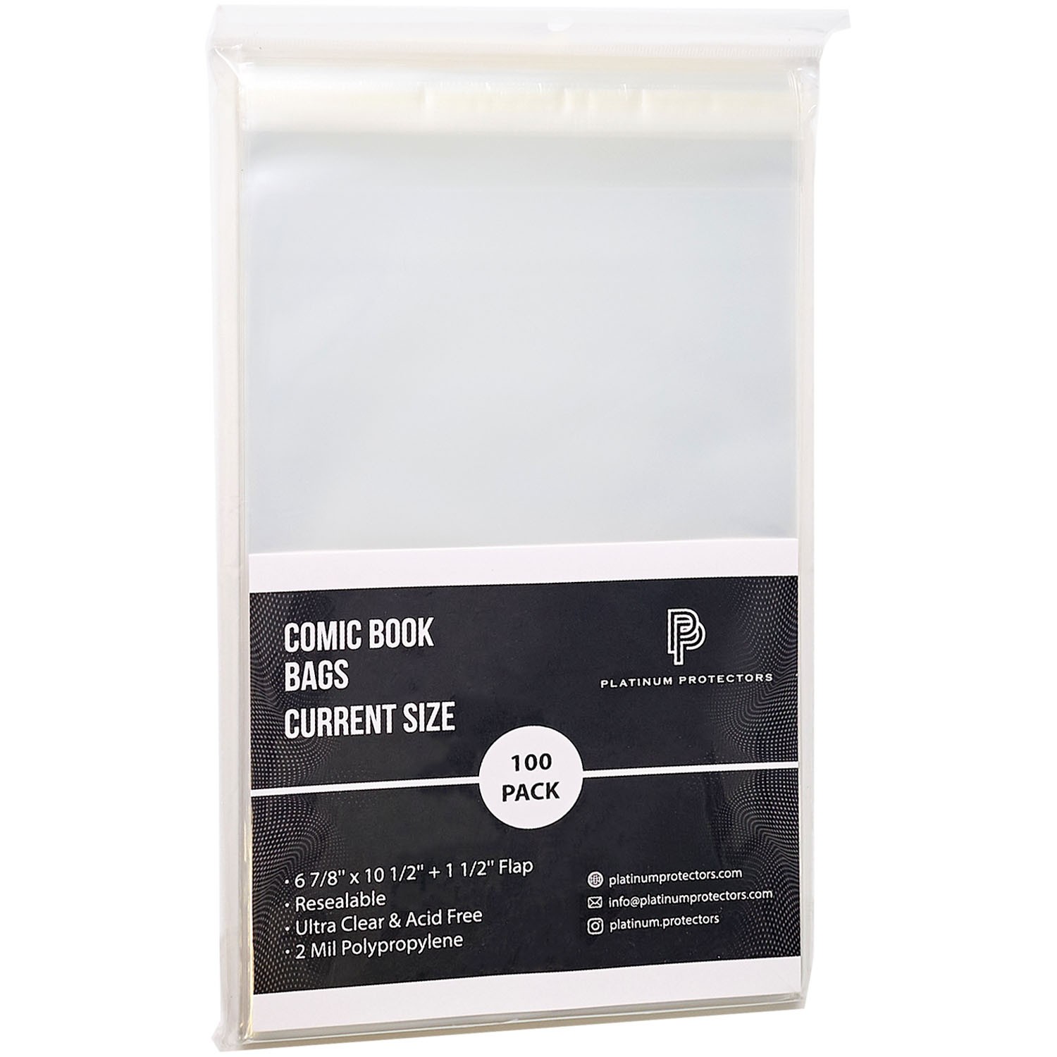 1000 Comic Book Bags for Current/Modern Resealable Premium Sleeves Full Case 1000 Comic Book Bags for Current/Modern Resealable Premium Sleeves Full Case