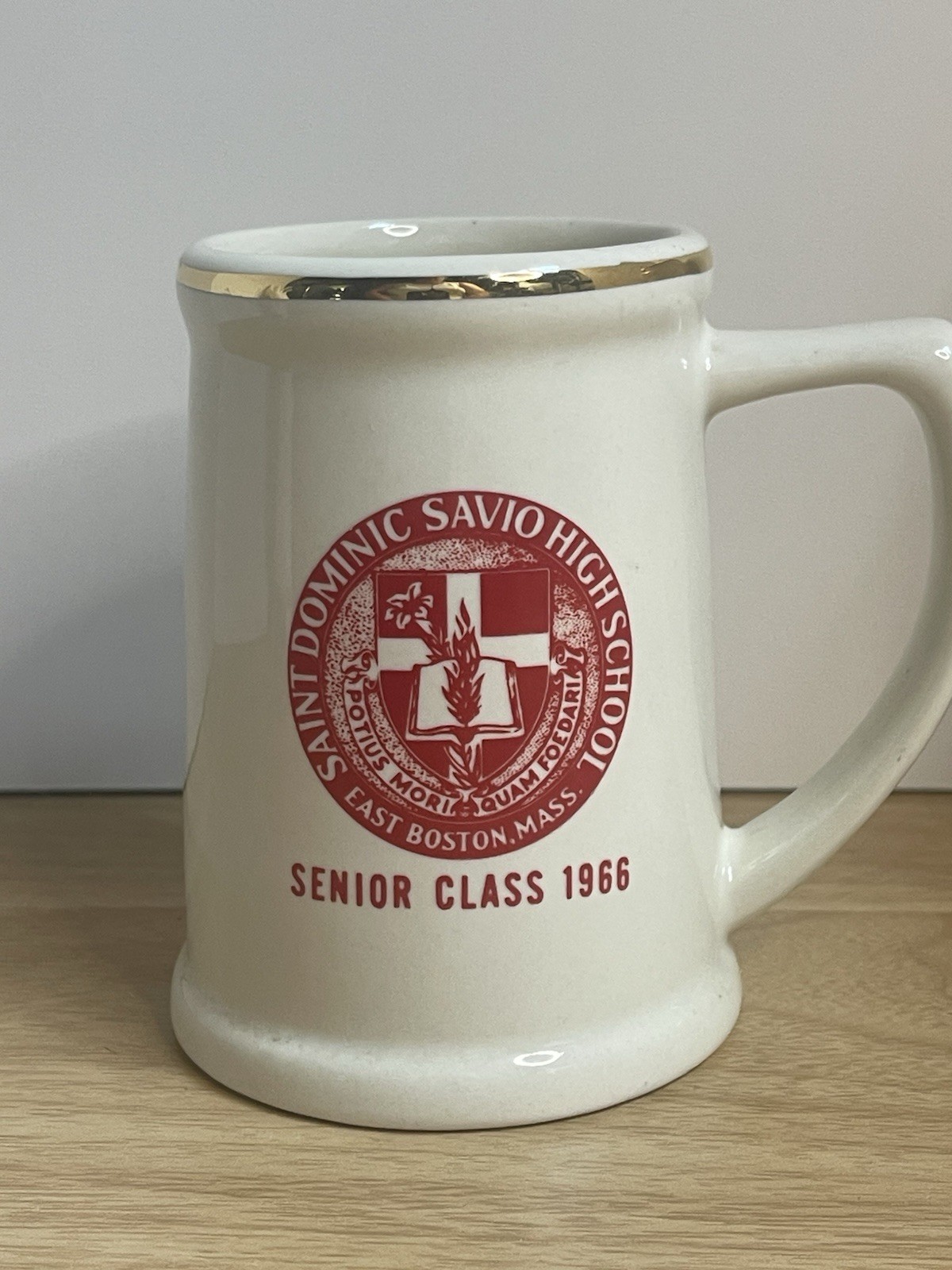 1966 Saint Dominic Savio High School Mug Stein East Boston MA Salesian
